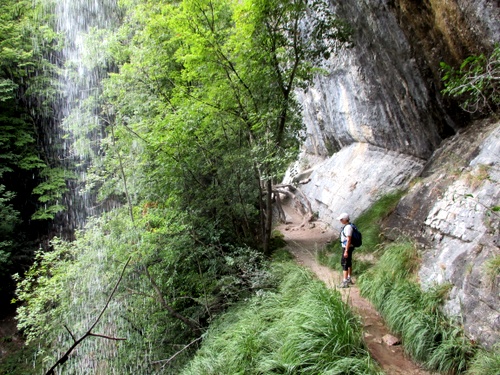 Photograph of Behind the top section of the Cascade d'Alloix