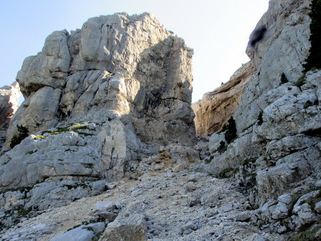 Photograph of the western gully on Chaamechaude