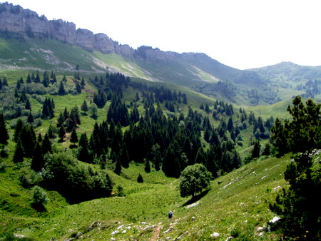 Photograph of la Grande Sure's internal valley