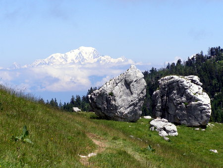 Photograph of Mont Blanc from l'Alpette