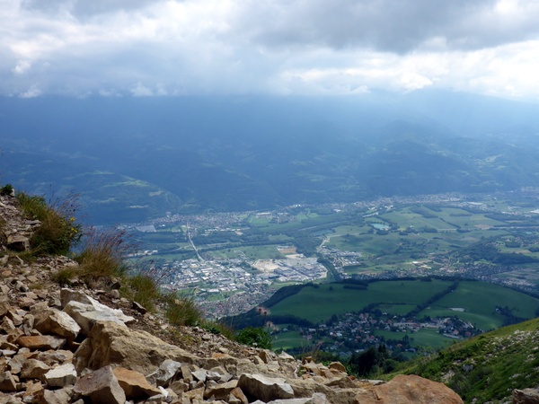 Photograph of the Isère valley from the Grotte Chevalier