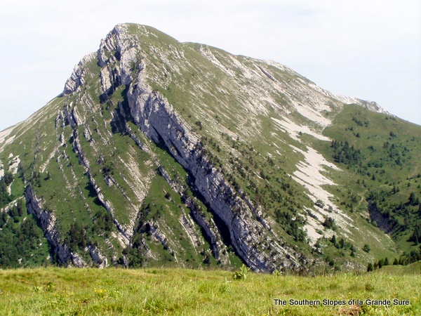 Photograph of the southern slopes of la Grande Sure