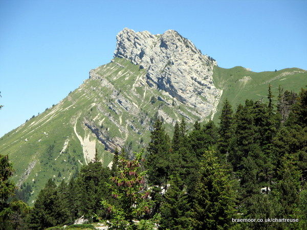Photograph of Lance Sud de Malissard and the Col de Bellefont from the Chaos de Bellefont