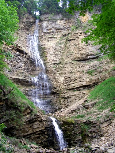 Photograph of waterfalls on the Guiers Mort, Dent de Crolles