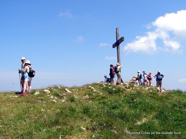 Photograph of the summit cross of la Grande Sure