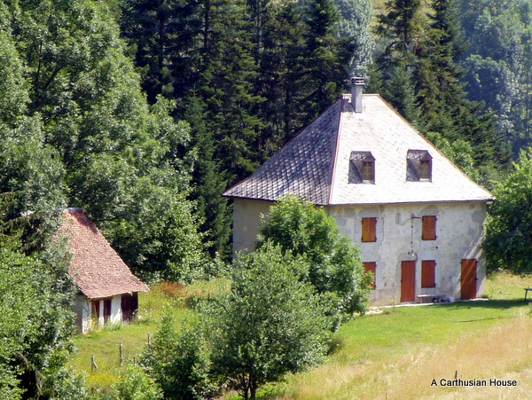Photograph of a house of hypical Chartreuse architecture
