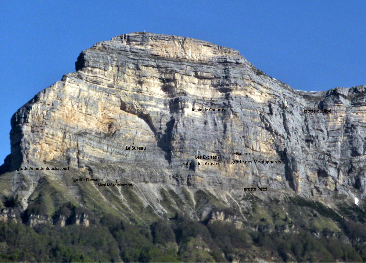 The eastern face of Dent de Crolles