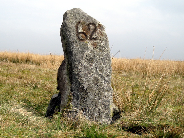 Photograph of meer stone 47 - Grassington Moor
