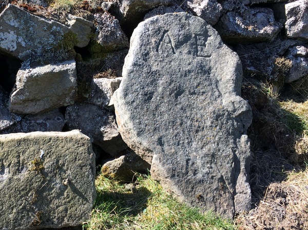 Photograph of meer stone 71 - Grassington Moor